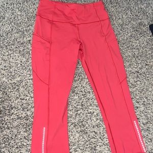 Lululemon Red 7/8 Leggings